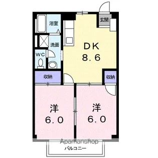 マルトコテージ【2階】の間取り
