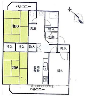 エレガンス門池【2階】の間取り
