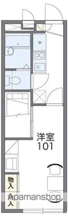 レオパレス清風Ⅱ【1階】の間取り