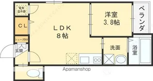 ユリシズ【3階】の間取り
