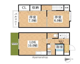 Blue Berry House【1階】の間取り