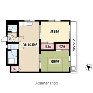 京和コーポ【2階】の間取り