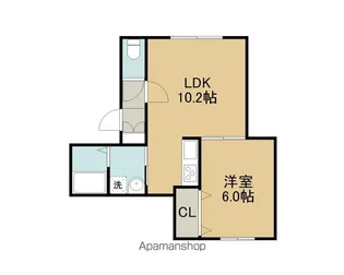 CLAN MOANA(クランモアナ)【1階】の間取り