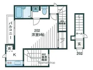 セレッソ池袋【202号室】の間取り
