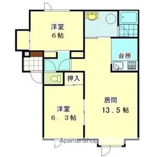 ブランシェみづほA【102号室】の間取り