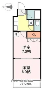 イーグルハイツ錦町【2階】の間取り