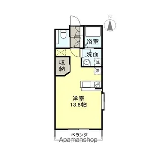 キュオン【101号室】の間取り