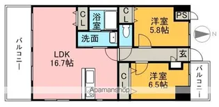 永田小坂ビル【501号室】の間取り