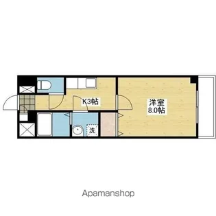 1Kの間取り画像