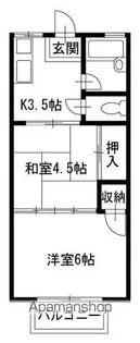 ボン・ド・ミール【2階】の間取り