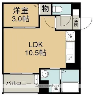 JACK MATOBA Ⅱ【1階】の間取り