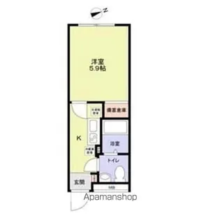 VISTA NAKANOーFUJIMICHO【1階】の間取り