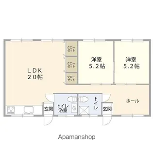 比嘉アパート【301号室】の間取り