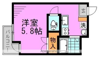 NEW RIVER KOENJI【2階】の間取り