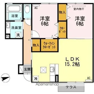 グリーンパーク・NAO A棟【1階】の間取り