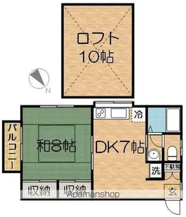 コーポカミヤ【2階】の間取り