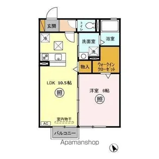 フォレスト自由が丘【1階】の間取り