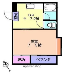 パル五番館【5号室】の間取り