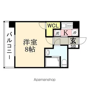 VIP薬院【5階】の間取り