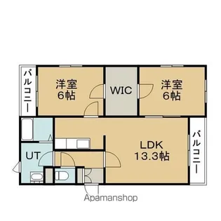 リリィベル【3階】の間取り