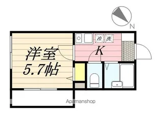 ブランドール秋津【1階】の間取り