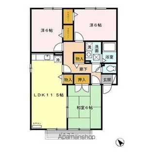 パストラルアルカディア A棟【2階】の間取り