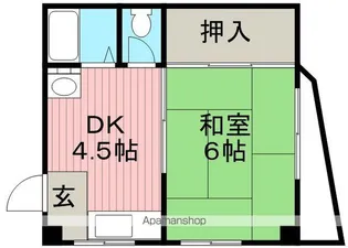 ユーエスハイツ【3階】の間取り