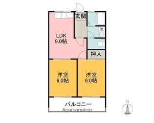 コーポラスN&A【2階】の間取り