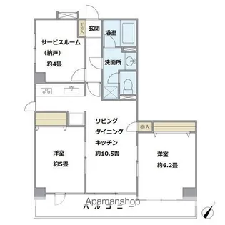 アルテール勝どき【503号室】の間取り