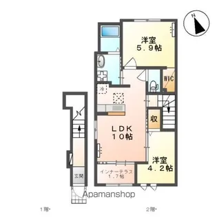 スターブル【2階】の間取り