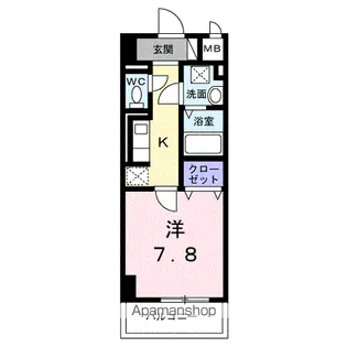 サンライズ 江平中町【3階】の間取り