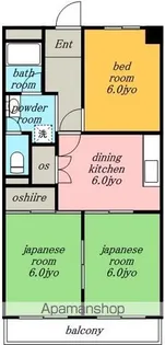 川口ビル【4階】の間取り