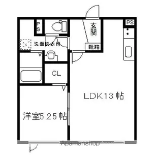 ヴィラ KE【2階】の間取り