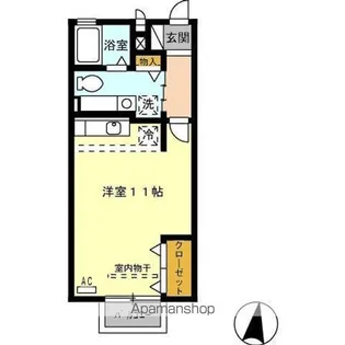 グランドスワード寺町【202号室】の間取り