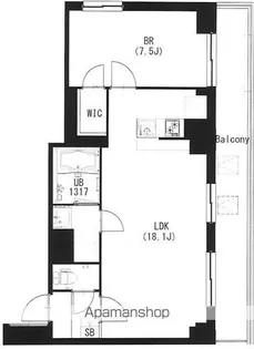 エスティメゾン都立大学【208号室号室】の間取り