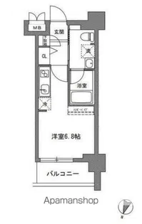 TLRレジデンス川崎大師【8階】の間取り