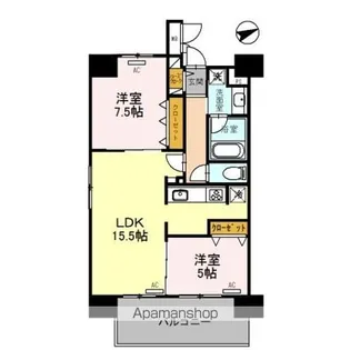 パンドノール住吉大社【7階】の間取り