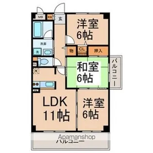 エトワール千代田【10階】の間取り