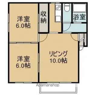 コーポサトウⅡ(コーポサトウツー)【202号室】の間取り