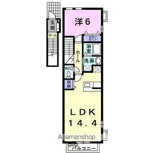 M.T GREEN【2階】の間取り