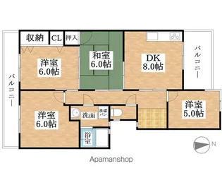 ロイヤルハイツ【301号室】の間取り