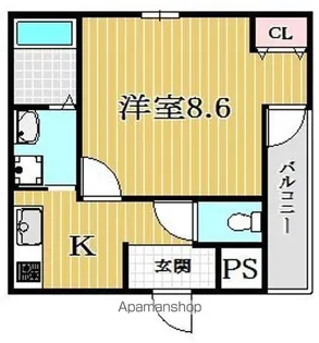 フジパレス山之内Ⅴ番館【2階】の間取り