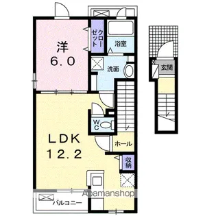 セレノ新白河B【2階】の間取り