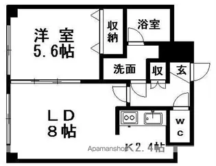 ノースパレス福住弐番館【3階】の間取り