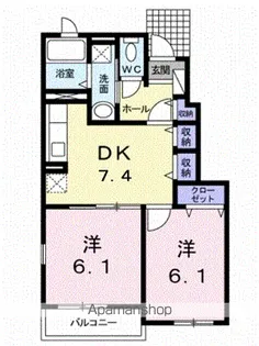 シュトラーレン【1階】の間取り
