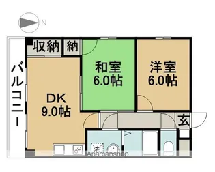 プランドール五反田【2階】の間取り