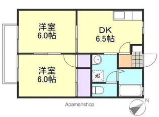 岡山県倉敷市吉岡【アパート】の間取り