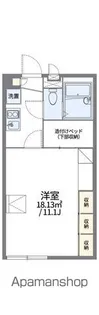 レオパレスハナイ【2階】の間取り
