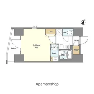 ルネサンスコート本蓮沼【13階】の間取り