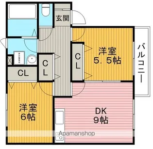 ソレイユ春日【1階】の間取り